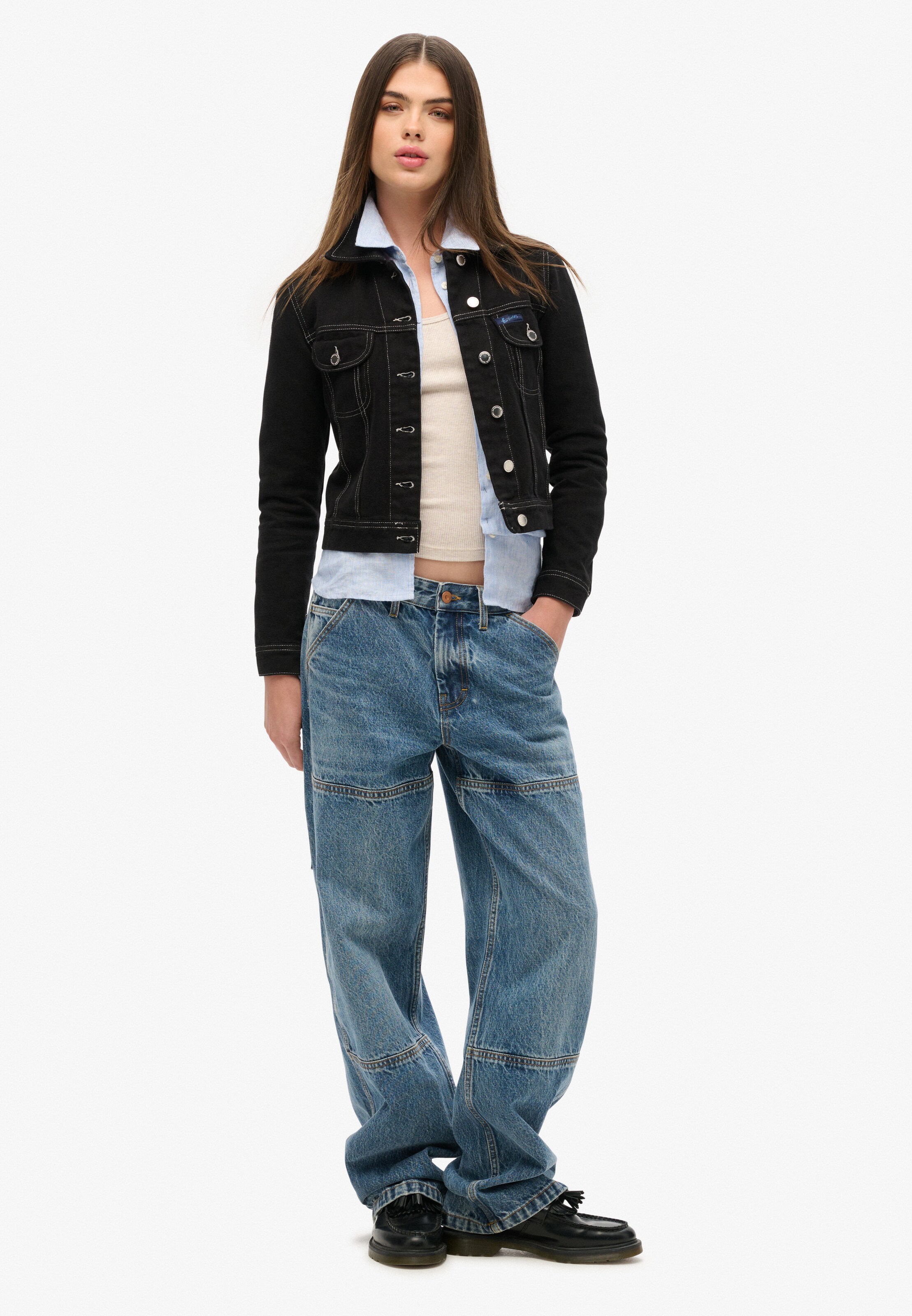 Veste mi-saison Superdry en noir