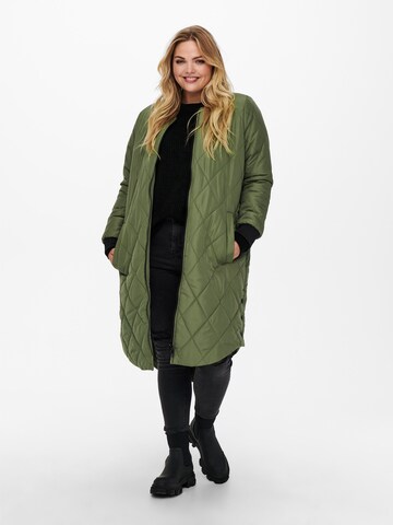 ONLY Carmakoma Between-Season Jacket 'Carrot' in Green