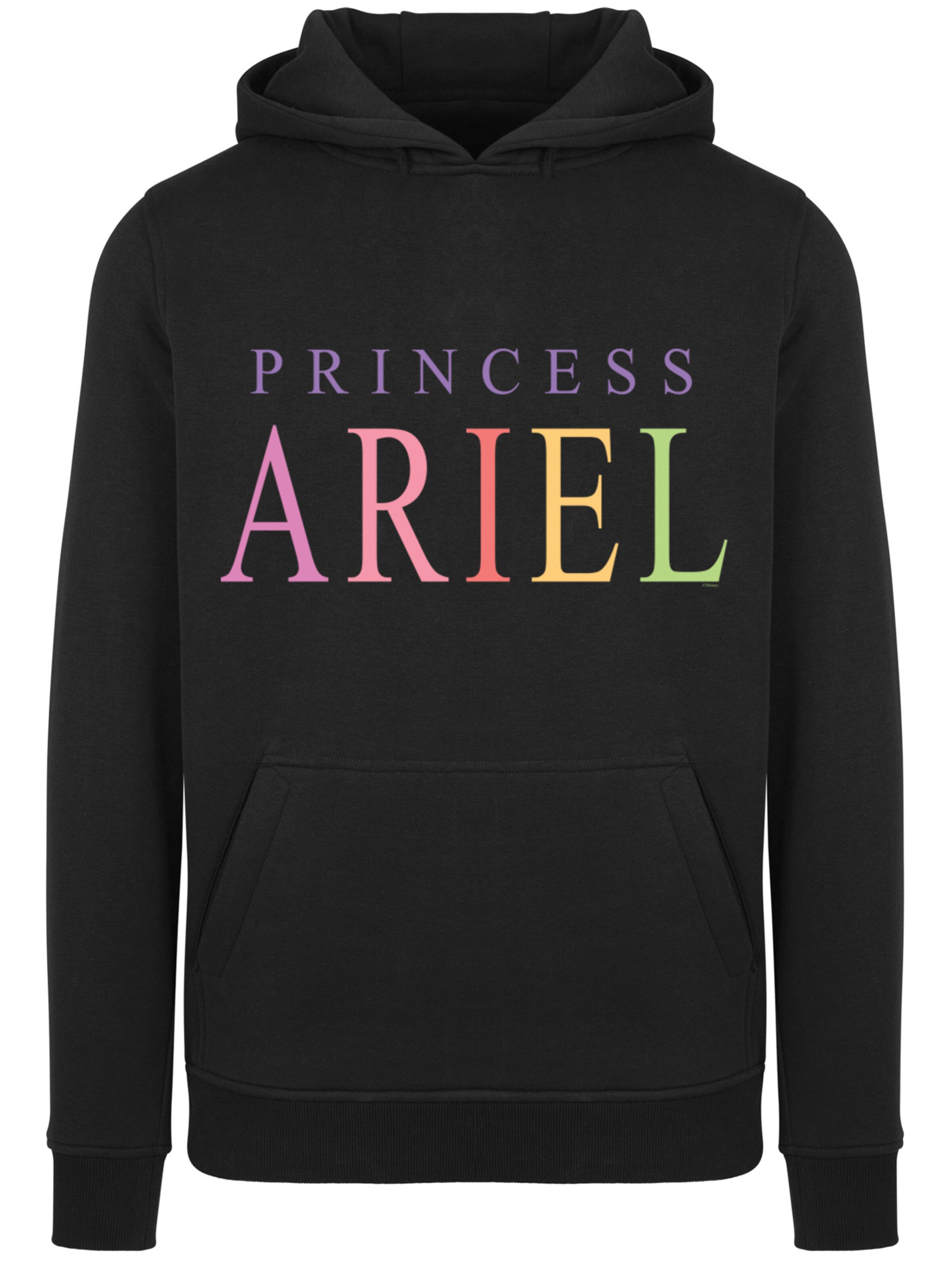 F4NT4STIC Sweatshirt 'Disney The Little Mermaid Ariel' in Black: front