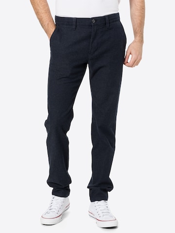 s.Oliver - Slimfit Pantalón chino en azul: frente