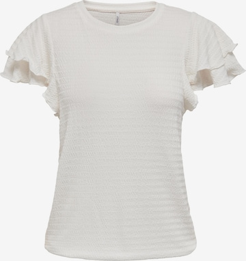 ONLY - Camiseta 'KATE' en blanco: frente