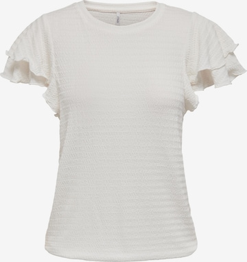 T-shirt 'KATE' ONLY en blanc : devant