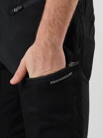 SWEDEMOUNT - regular Pantalón de montaña 'Nordkap' en negro