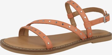 s.Oliver Sandalen met riem in Oranje: voorkant