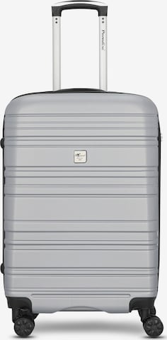 Trolley di CHECK.IN in argento: frontale