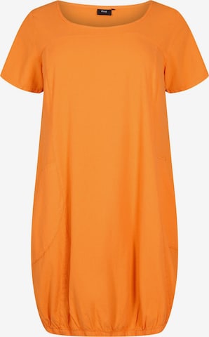 Zizzi Dress 'JEASY' in Orange: front