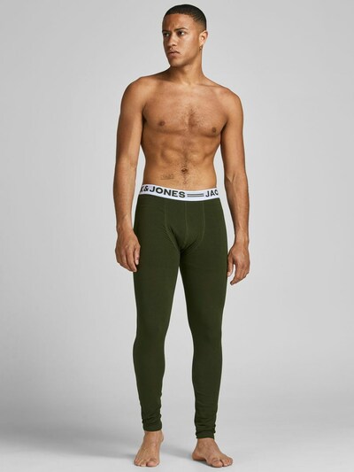 JACK & JONES Unterhose in grün / weiß, Modelansicht