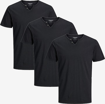 JACK & JONES Shirt 'Split' in Black: front