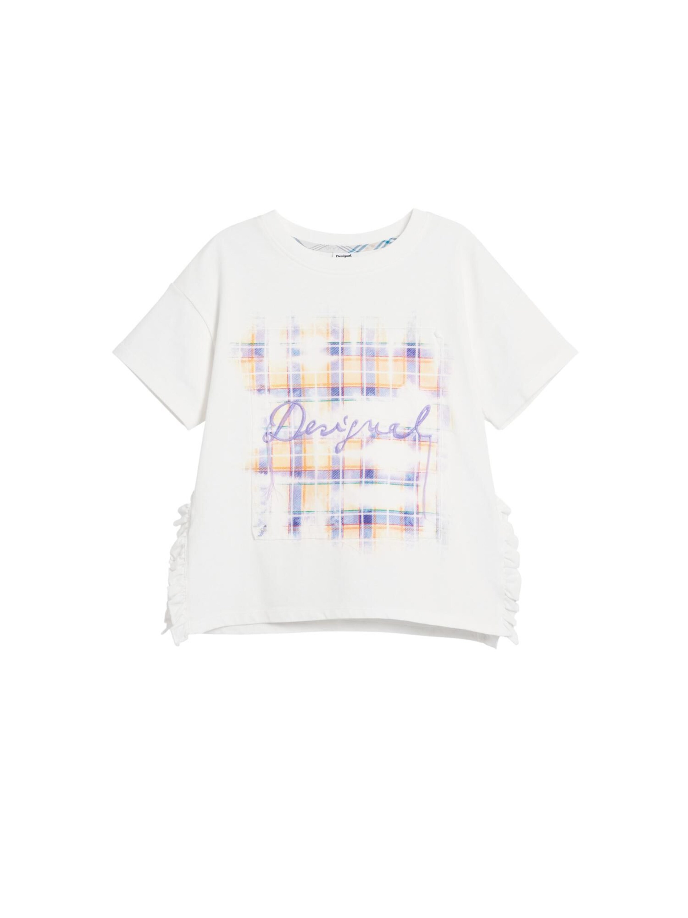 Tricou de la Desigual pe alb: față