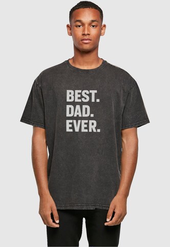 T-Shirt 'Fathers Day- Best Dad Ever' Merchcode en noir : devant