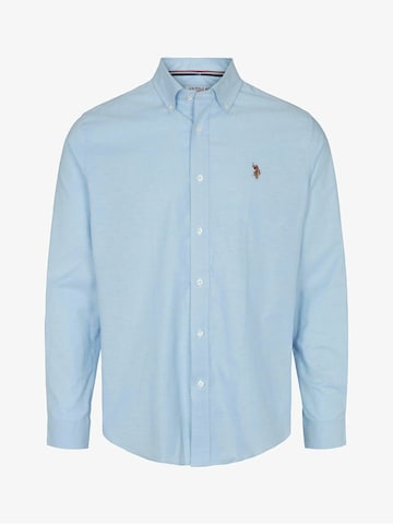 Chemise 'Calvert' U.S. POLO ASSN. en bleu : devant