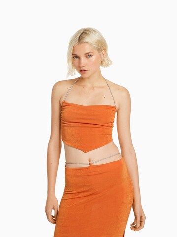 Bershka Top in Orange: front