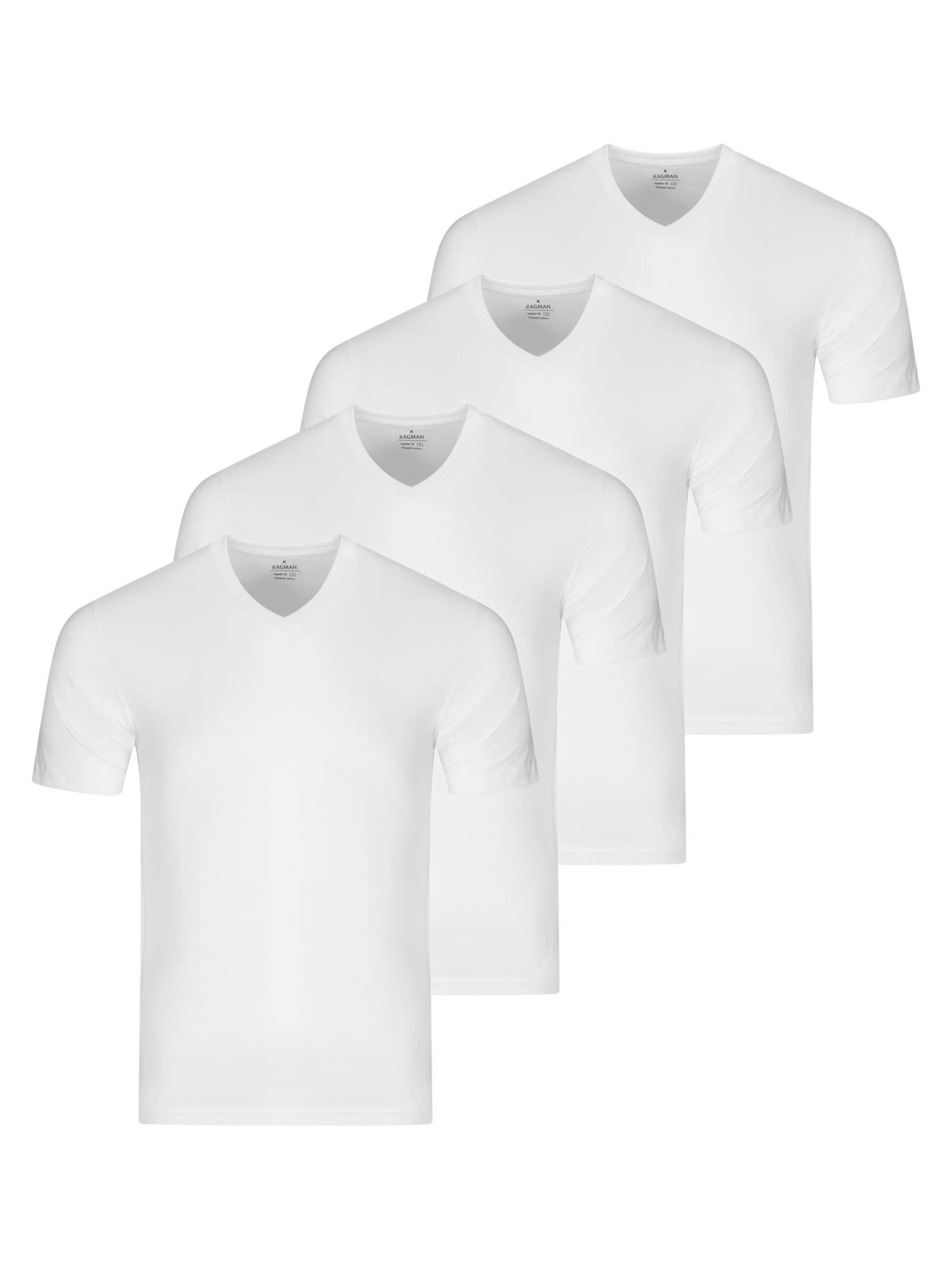 Ragman Undershirt 'Basic' in White: front