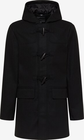 DreiMaster Klassik Between-Seasons Coat in Black: front