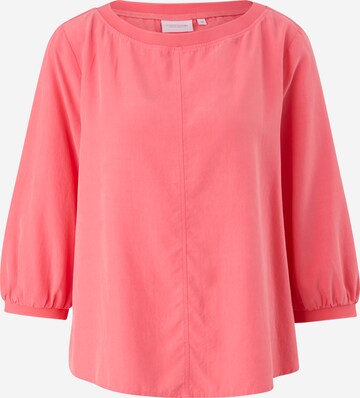 comma casual identity Blouse in Roze: voorkant