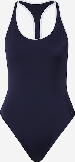 Tommy Hilfiger Underwear Jednodijelni kupaći kostim u tamno plava / bijela, Pregled proizvoda