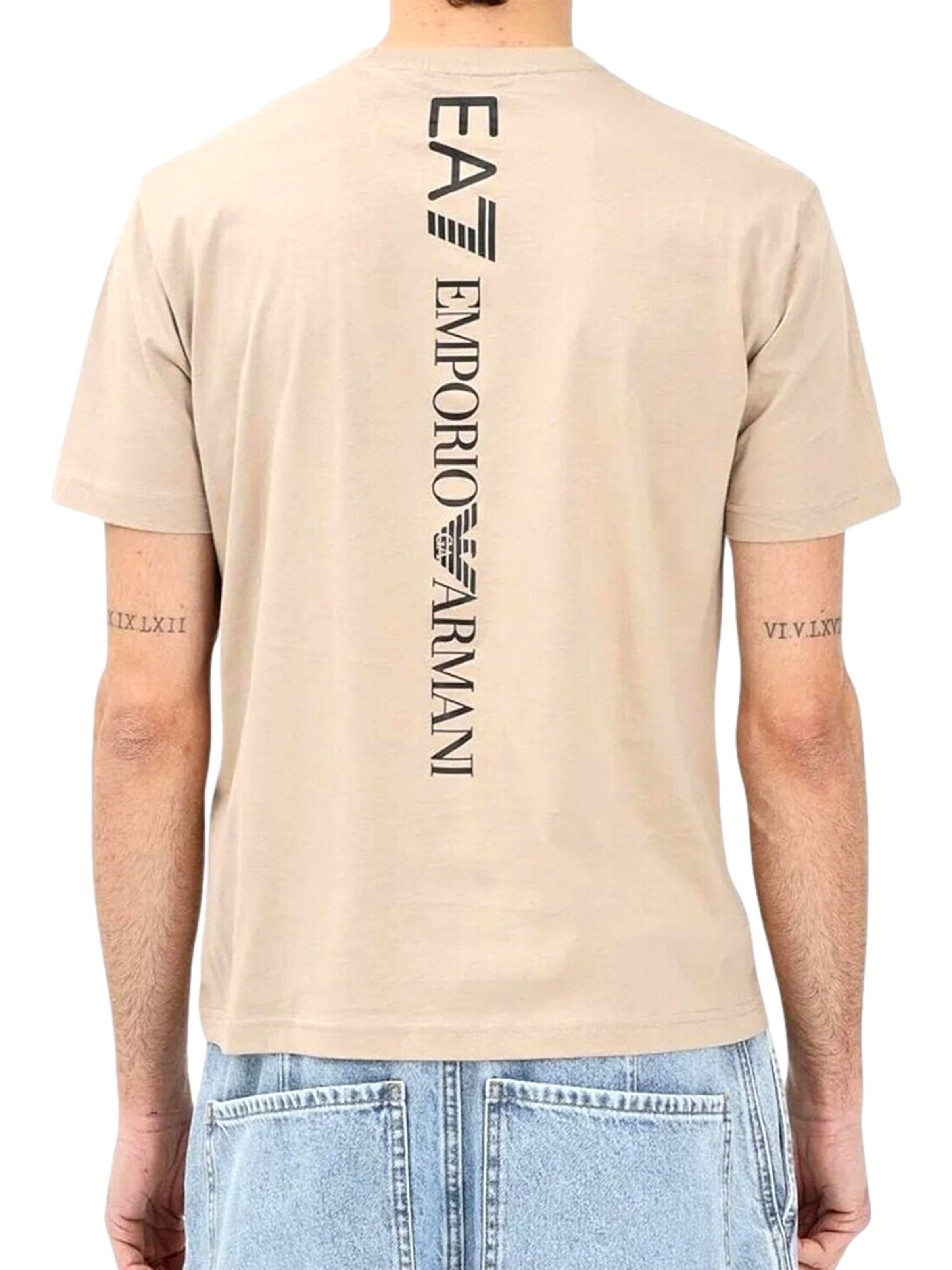 Maglietta 'Logo Series' di EA7 Emporio Armani in marrone