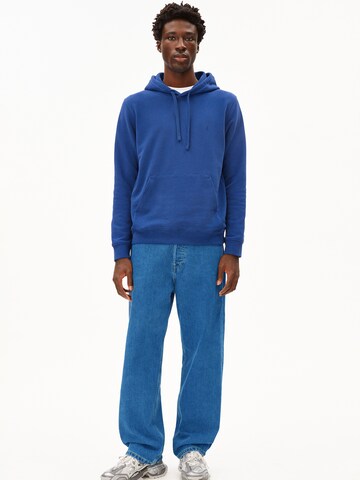 ARMEDANGELS Pullover PAARLO FLEECE HOODIE in Blau