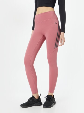 ADIDAS PERFORMANCE Skinny Workout Pants 'Dailyrun' in Pink: front