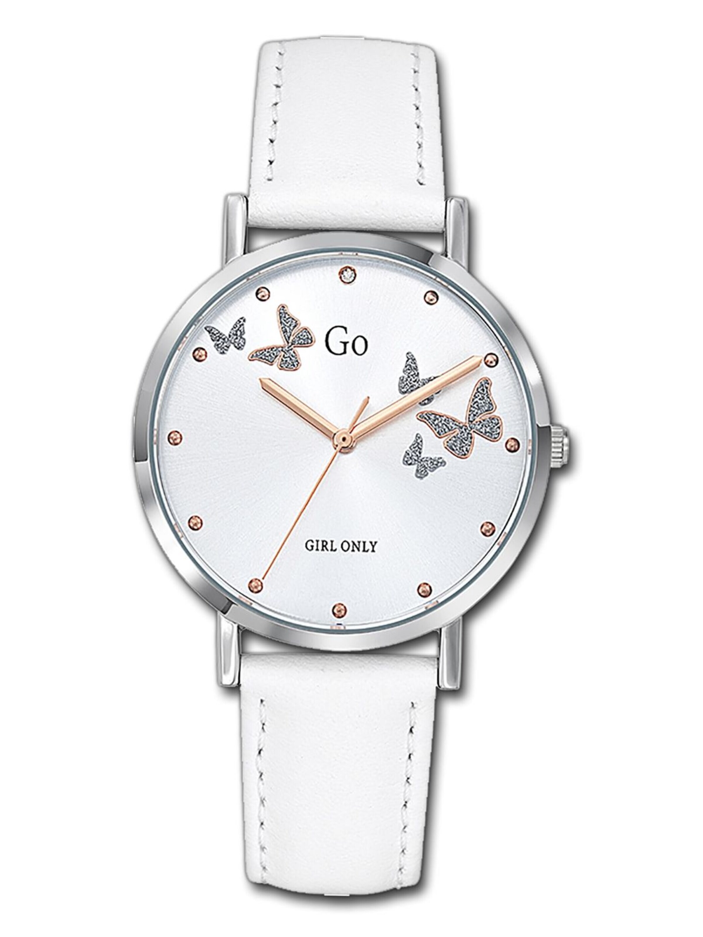 Orologio analogico di GO GirlOnly in bianco: frontale