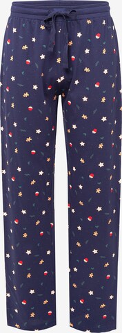 Pantalon de pyjama ' XMAS ' Happy Shorts en bleu : devant