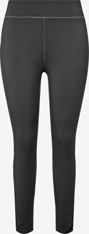 MIAMODA Skinny Pants in Grey: front