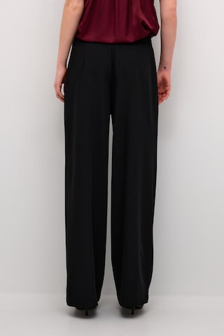 Cream Wide Leg Hose 'Bit' in Schwarz