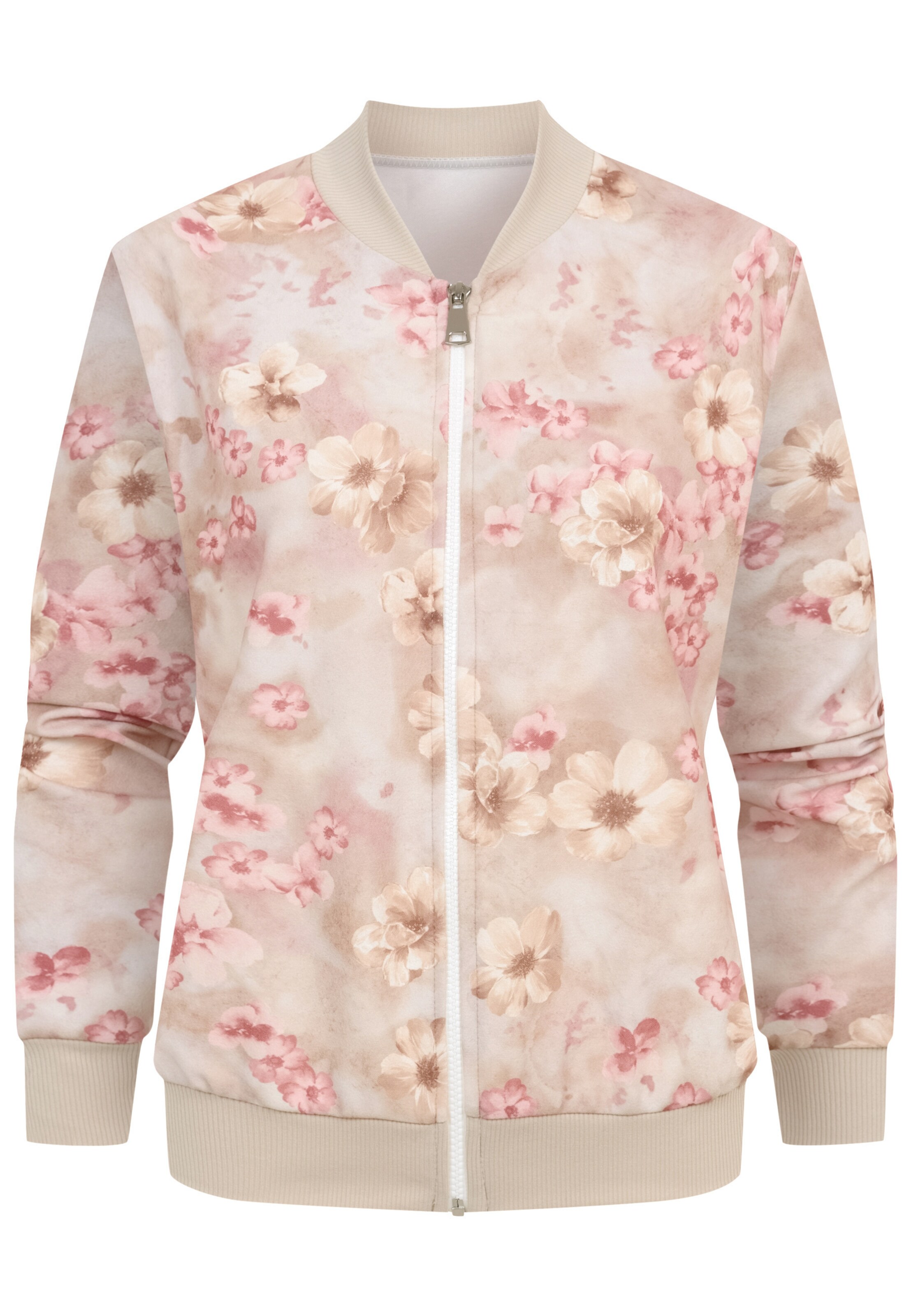 Cloud5ive Between-Season Jacket in Beige: front