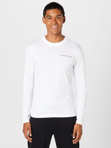 Calvin Klein Jeans Shirt in White: front