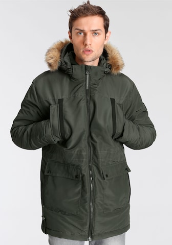 ALPENBLITZ Winter Parka in Green: front