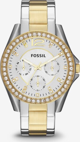 Orologio analogico 'Riley' di FOSSIL in oro: frontale