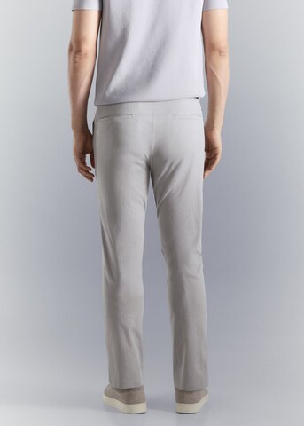 MANGO MAN Slim fit Chino Pants 'Due' in Grey
