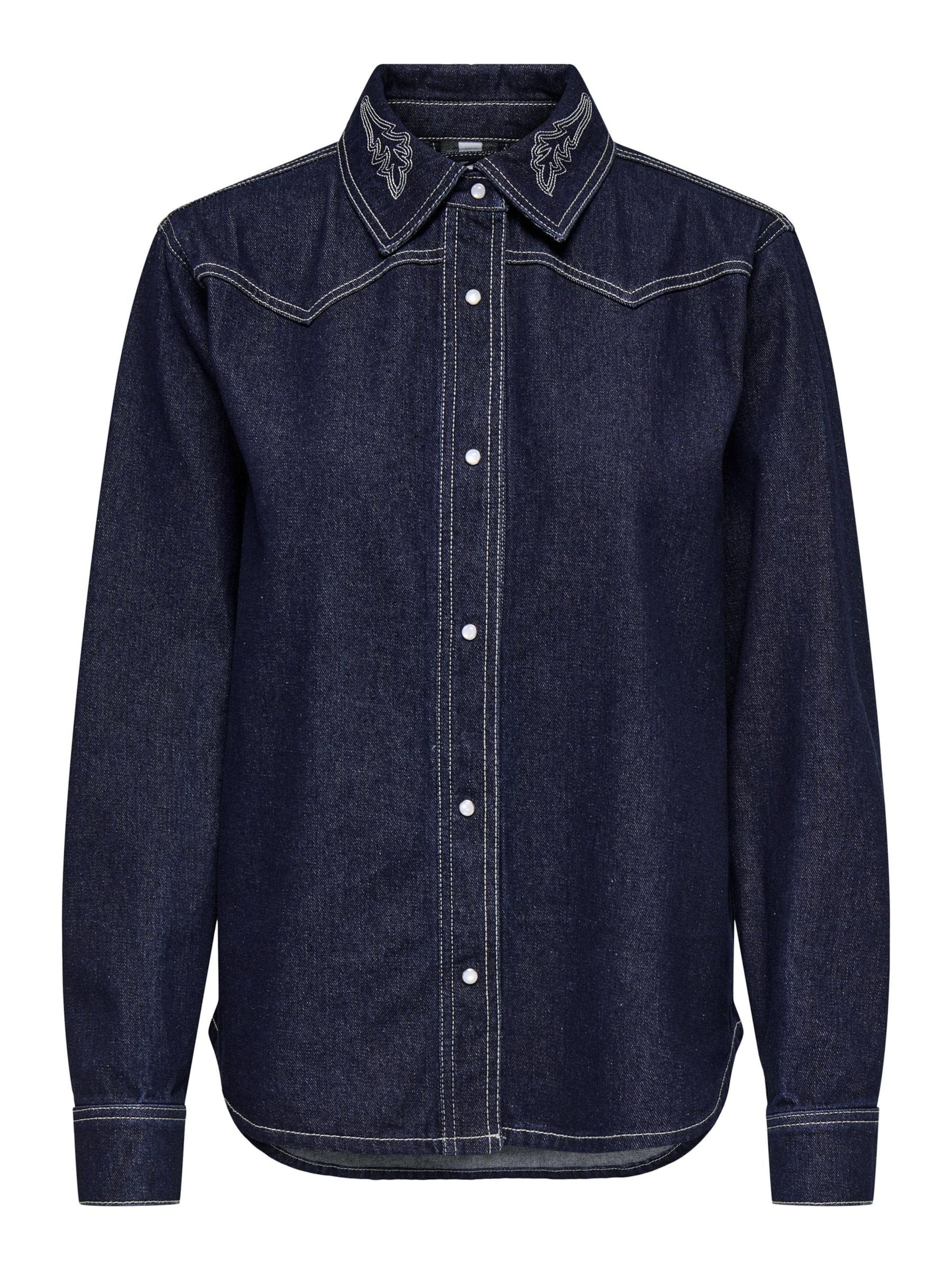 JDY Blouse 'JDYBella' in Blauw: voorkant