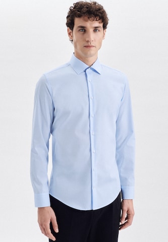 SEIDENSTICKER Slim Fit Hemd 'Smart Classics' in Blau: predná strana