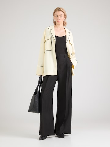 Weekend Max Mara Wide leg Pleat-front trousers 'VELIERO' in Black