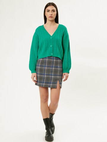 Influencer Knit Cardigan in Green