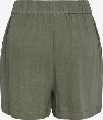 PIECES Regular Trousers 'VINSTY' in Green