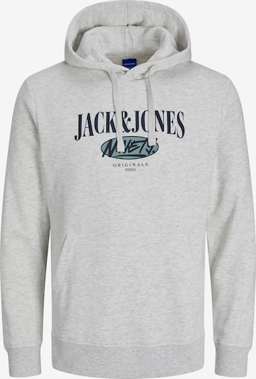 JACK & JONES Sweatshirt 'Cobin' i mörkblå / ljusgrå / grön, Produktvy