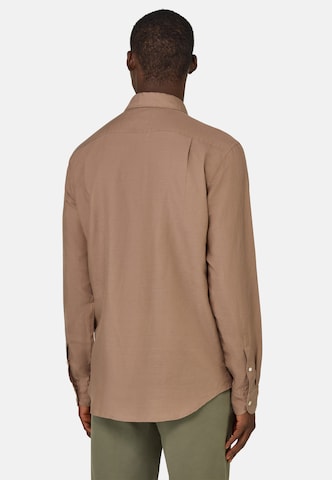 Boggi Milano Regular fit Button Up Shirt in Brown