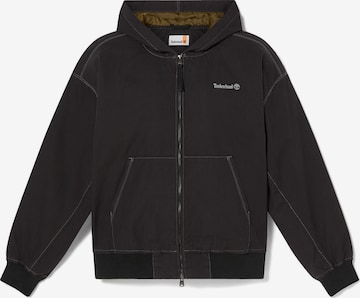TIMBERLAND Přechodná bunda – černá: přední strana