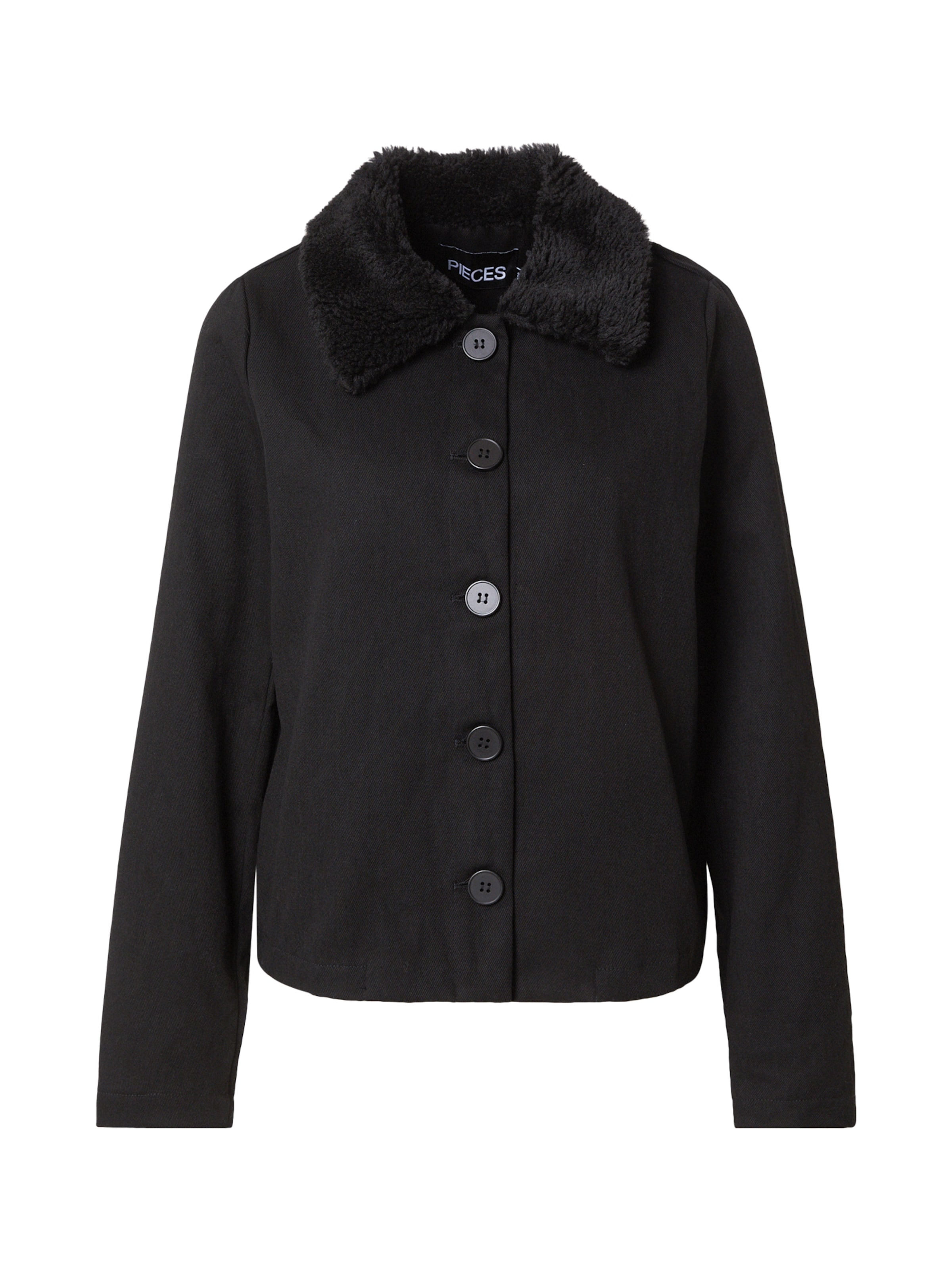 PIECES Between-Season Jacket 'PCJackie' in Black: front