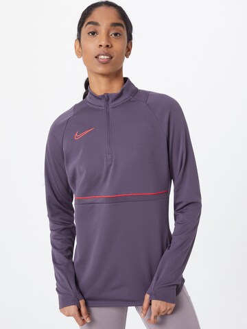 T-shirt fonctionnel 'Academy' NIKE en violet : devant