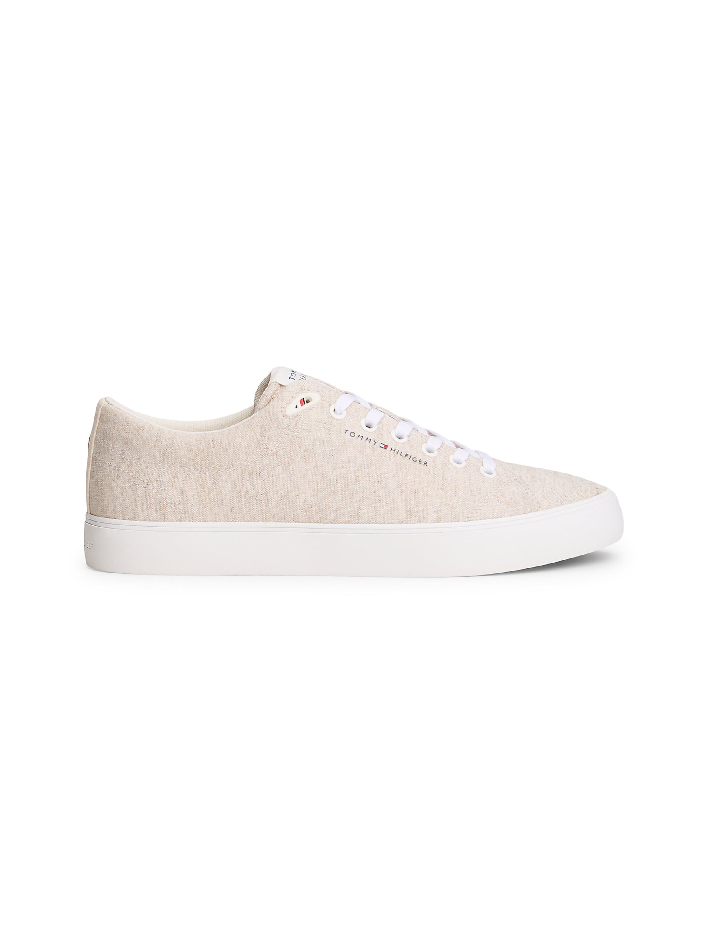 Baskets basses 'Chambray Jacquard' TOMMY HILFIGER en beige