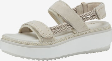 TAMARIS Sandals in Beige: front