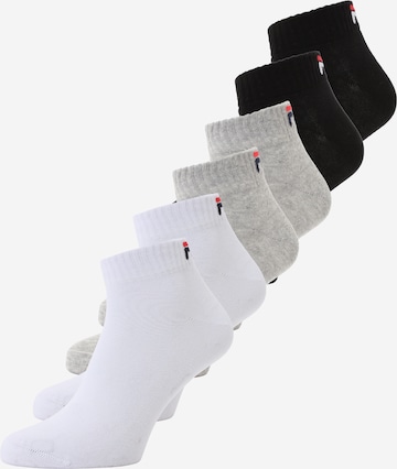 FILA Къси чорапи в сиво: отпред