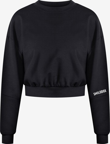 Sweat-shirt 'Althea' Smilodox en noir : devant