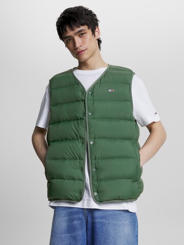 Tommy Jeans Vest, värv roheline: eest vaates