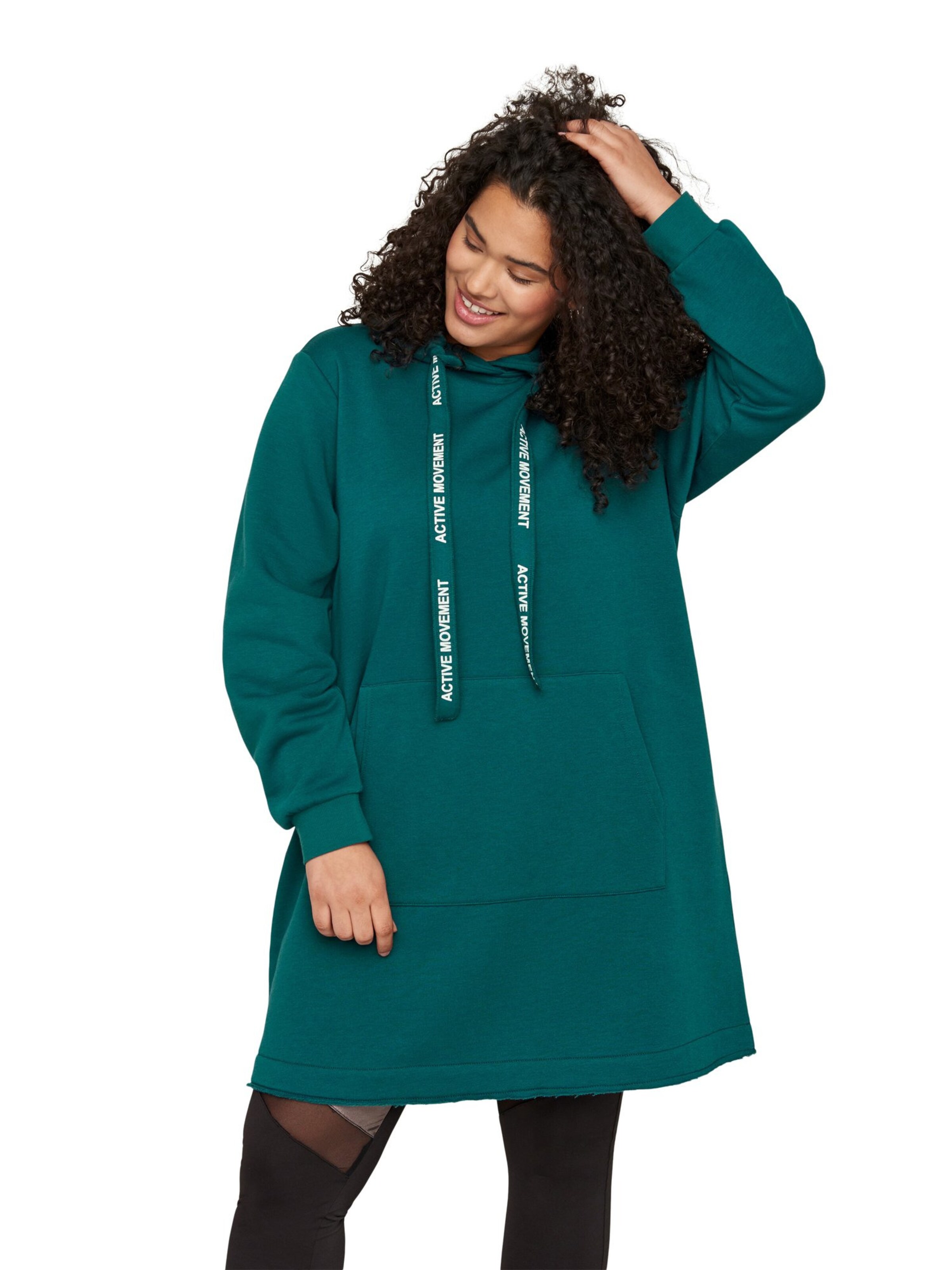 Frauen Sweat Active by Zizzi Sweatshirt 'AKIHOLM' in Grün - LP74585 Frauen Sweat Active by Zizzi Sweatshirt 'AKIHOLM' in Grün - LP74585