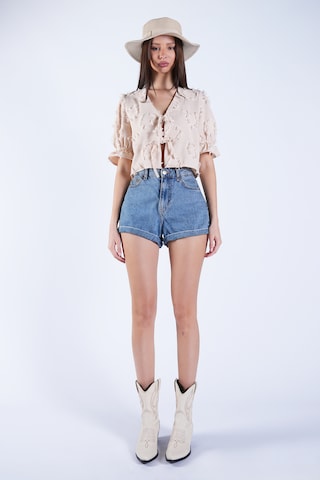Trend Alaçatı StiliBluza - bež boja