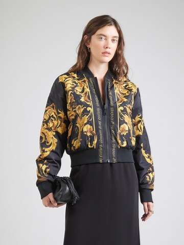 Versace Jeans Couture Демисезонная куртка в Черный: спереди
